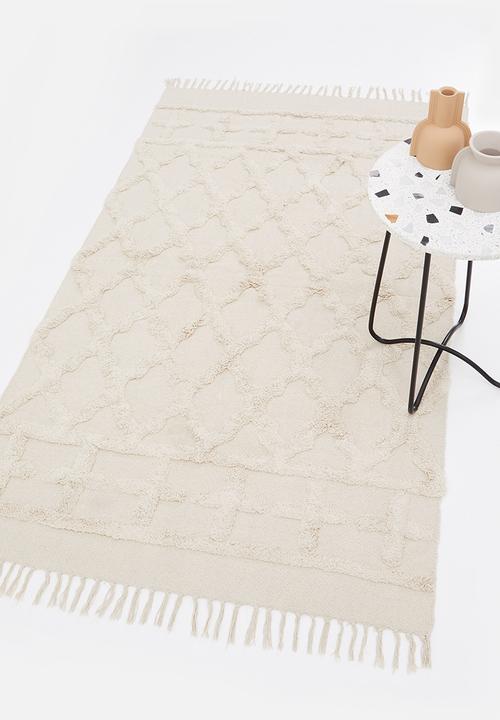 Sixth Floor - Shia tufted small rug - cream