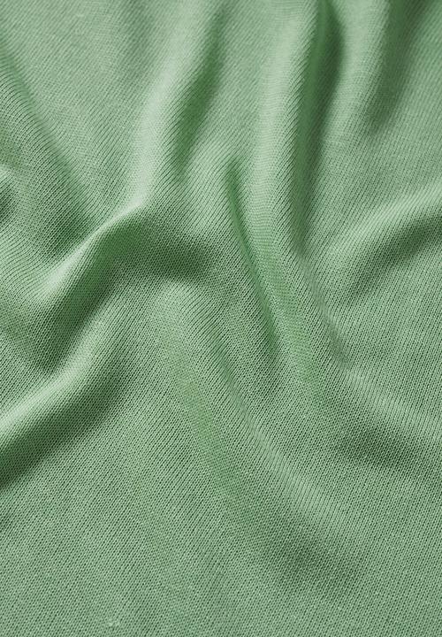 MANGO - Llino linen t-shirt - green