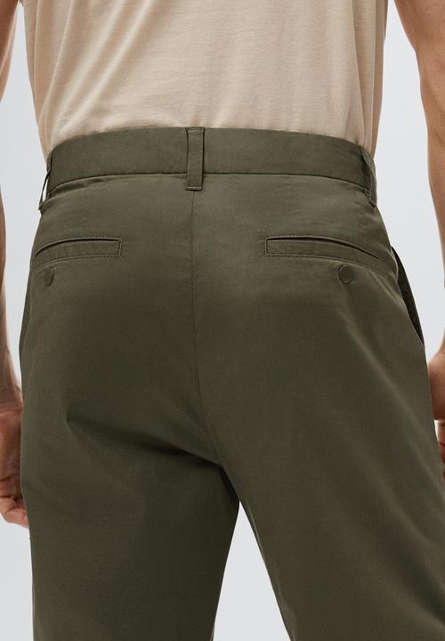 MANGO - Trevi cuffed pant - khaki