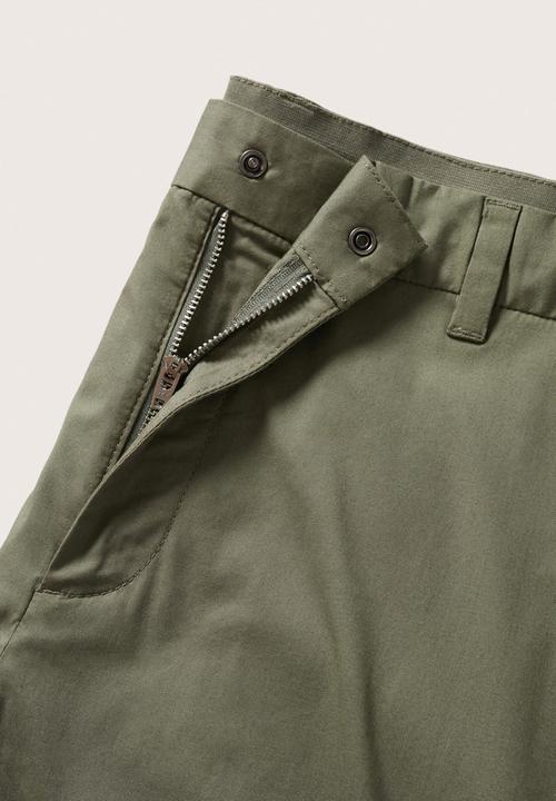 MANGO - Trevi cuffed pant - khaki