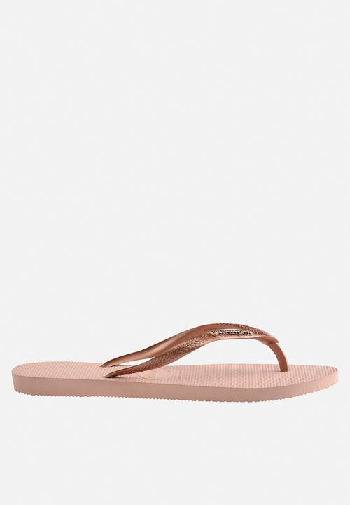 Havaianas - Slim logo metallic - ballet rose & golden rush