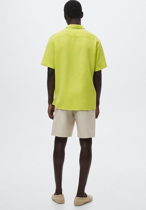 MANGO - Padul short sleeve shirt - lime