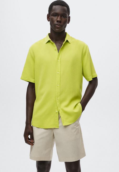 MANGO - Padul short sleeve shirt - lime