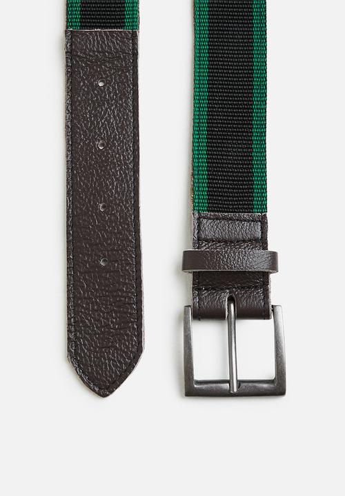 Superbalist - Kevin belt - black & green