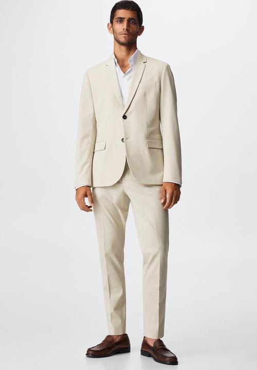 MANGO - Emotion slim fit shirt - white