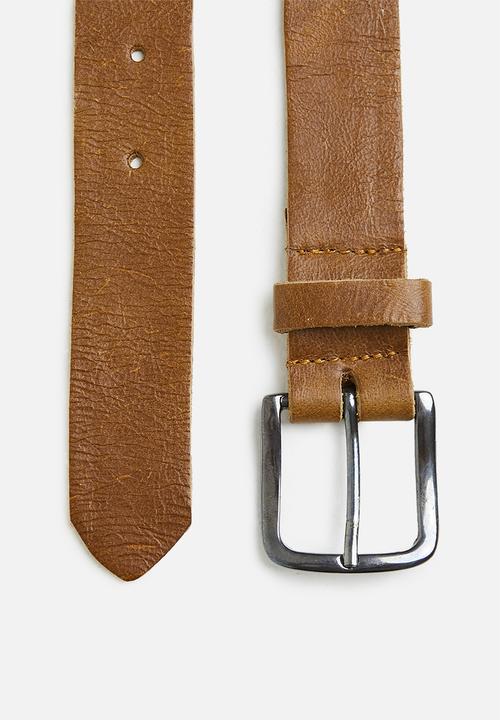 Superbalist - Ken leather belt - cognac