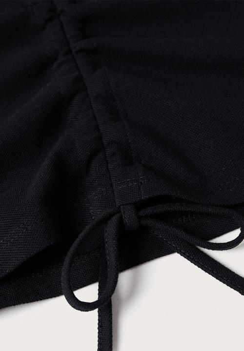 MANGO - Polo shirt lazo - black