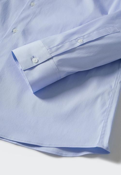 MANGO - Emotion slim fit shirt - blue