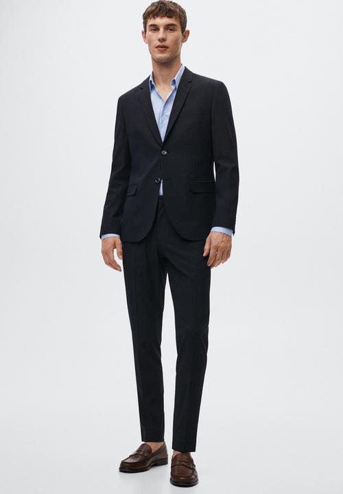 MANGO - Emotion slim fit shirt - blue