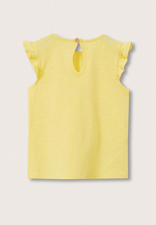 MANGO - T-shirt sol - yellow
