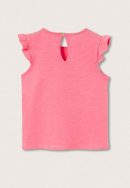 MANGO - T-shirt sol - pink