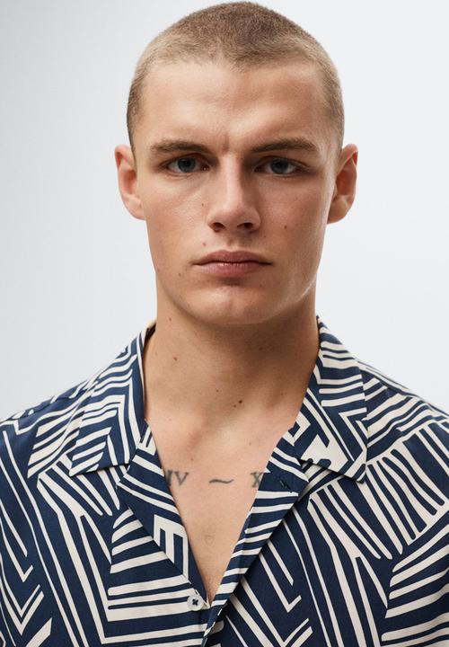 MANGO - Amarga shirt - navy