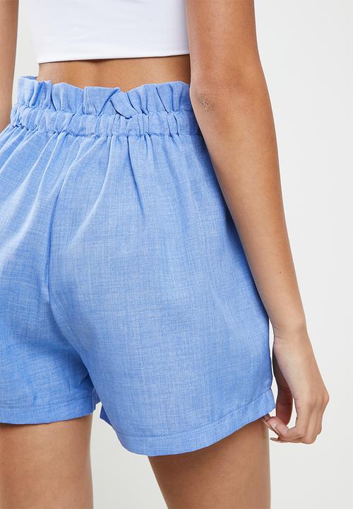 dailyfriday - Paperbag shorts - blue
