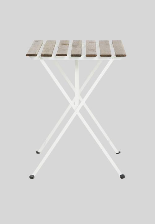 H&S - Siesta bistro set -white & natural