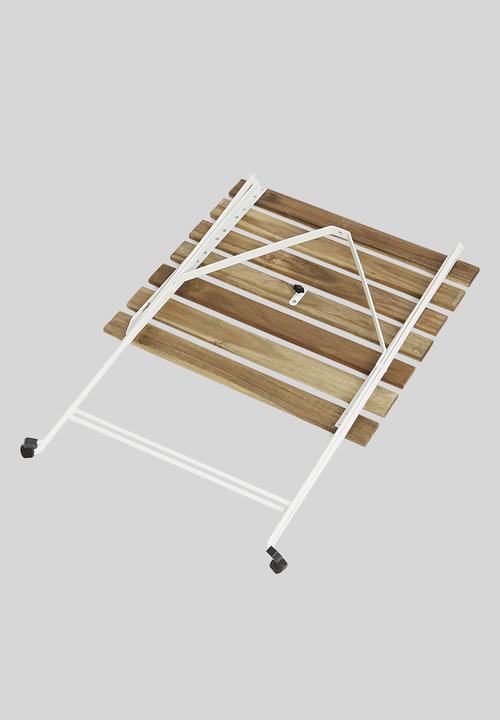 H&S - Siesta bistro set -white & natural