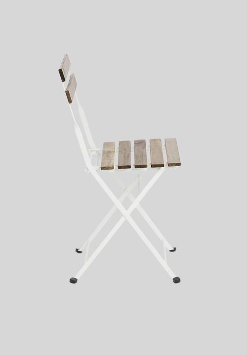H&S - Siesta bistro set -white & natural
