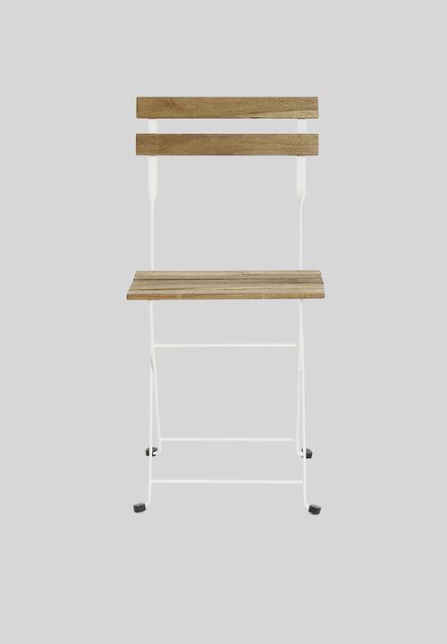 H&S - Siesta bistro set -white & natural
