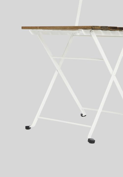 H&S - Siesta bistro set -white & natural