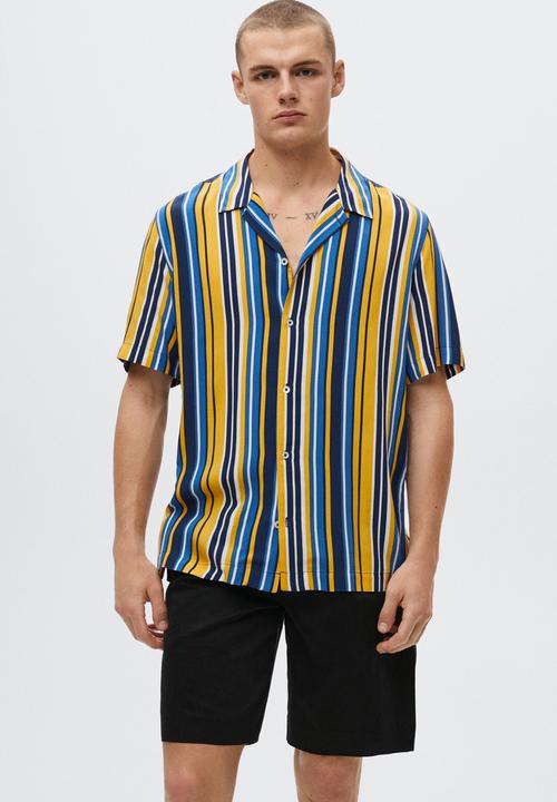 MANGO - Paraiso shirt - yellow