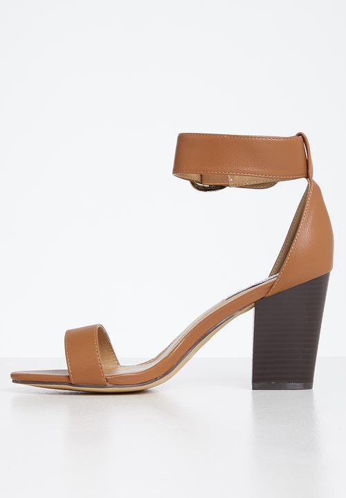 Madison® - Allan buckle tie block heel - tan