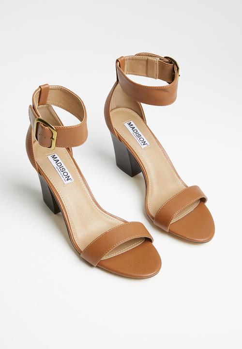Madison® - Allan buckle tie block heel - tan
