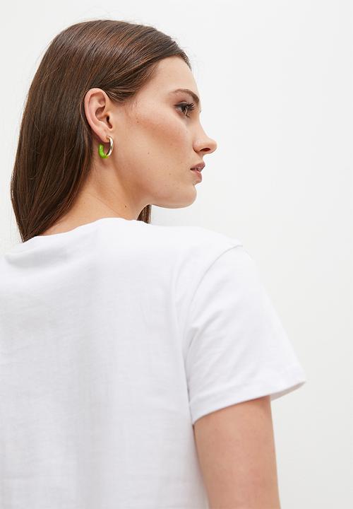Superbalist - Relaxed tee graphic - white line face