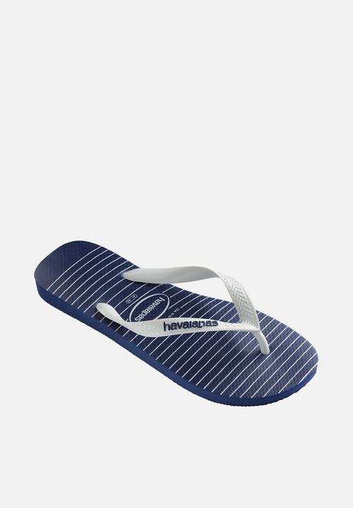 Havaianas - Top nautical - navy blue & white