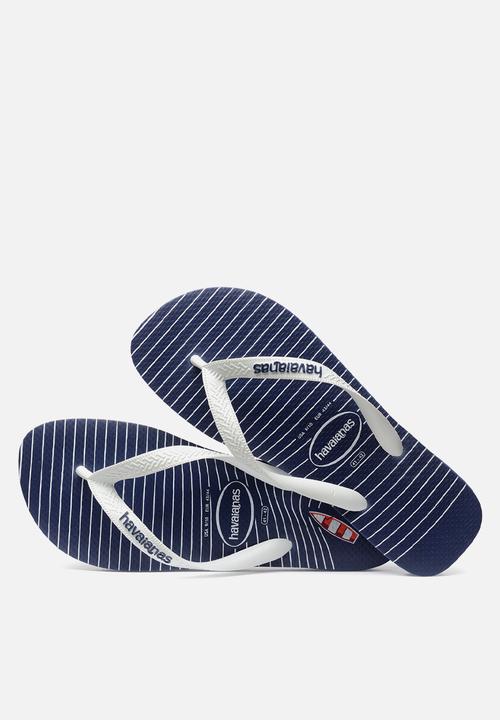Havaianas - Top nautical - navy blue & white