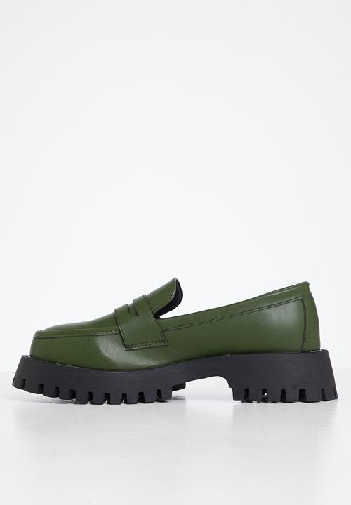 Madison® - Daisy lug sole loafer - emerald green