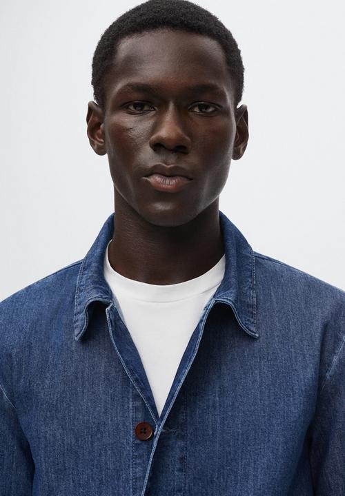 MANGO - Lyon denim over shirt - blue