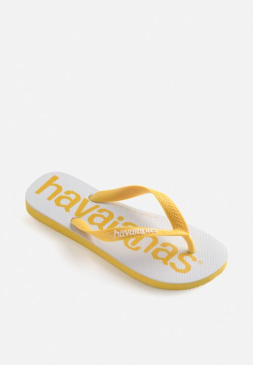 Havaianas - Top logo mania 2 - yellow & white