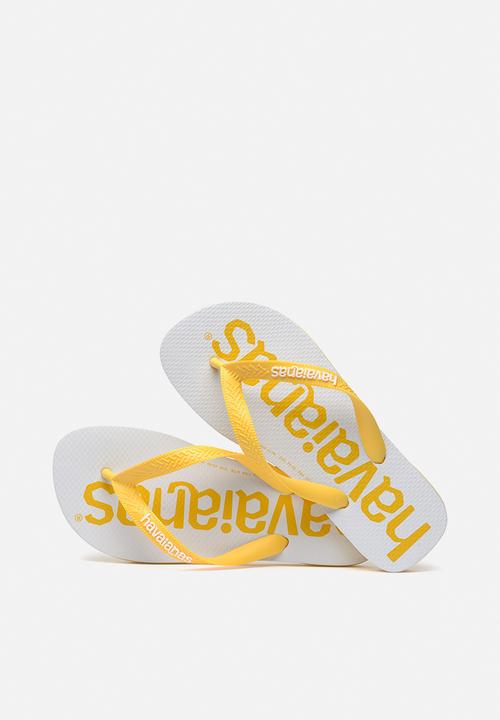 Havaianas - Top logo mania 2 - yellow & white