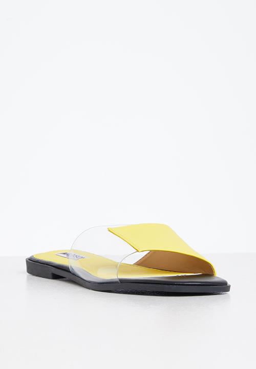 Madison® - Cecelia slide sandal - yellow & clear