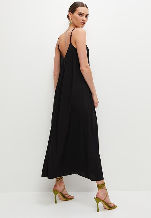 Superbalist - Midi trapeze dress - black