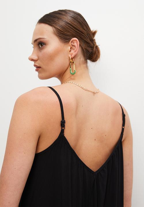 Superbalist - Midi trapeze dress - black