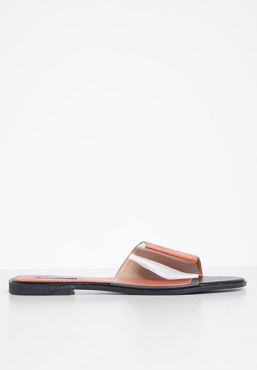Madison® - Cecelia slide sandal - orange & clear