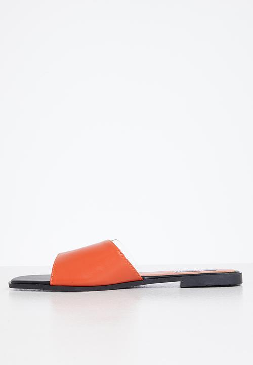 Madison® - Cecelia slide sandal - orange & clear
