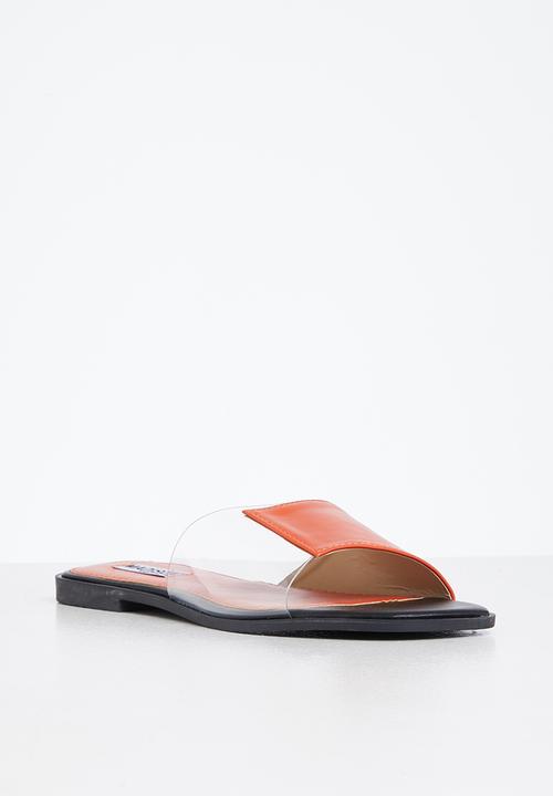 Madison® - Cecelia slide sandal - orange & clear