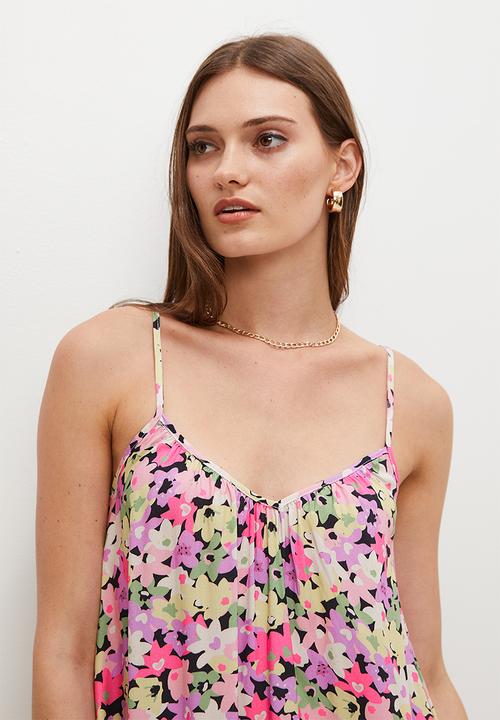 Superbalist - Midi trapeze dress - mono daisy