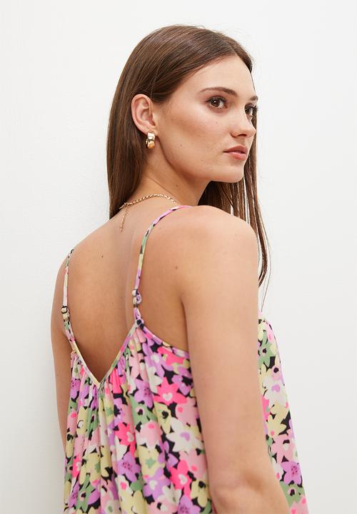 Superbalist - Midi trapeze dress - mono daisy