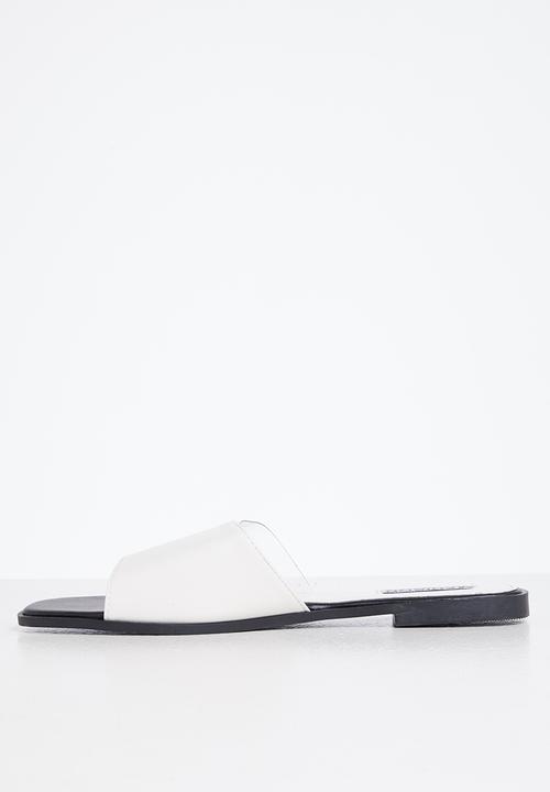 Madison® - Cecelia slide sandal - white & clear