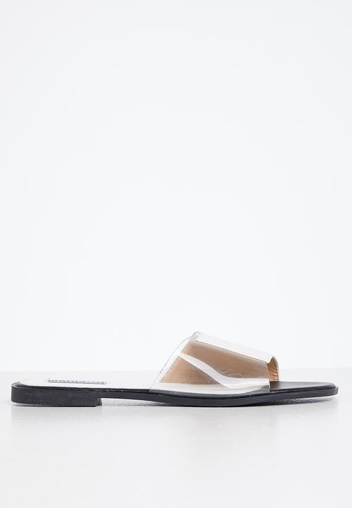 Madison® - Cecelia slide sandal - white & clear