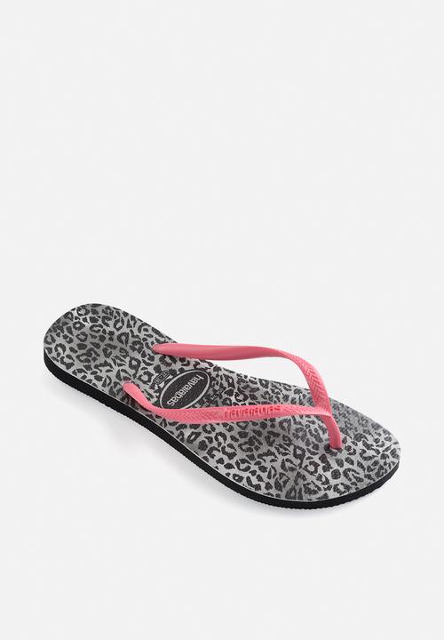 Havaianas - Kids slim leopard - black
