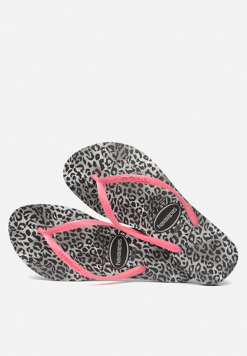 Havaianas - Kids slim leopard - black