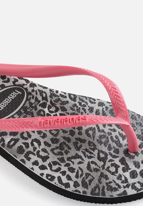 Havaianas - Kids slim leopard - black