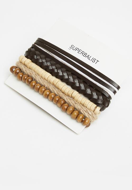 Superbalist - Noah bracelet set - brown