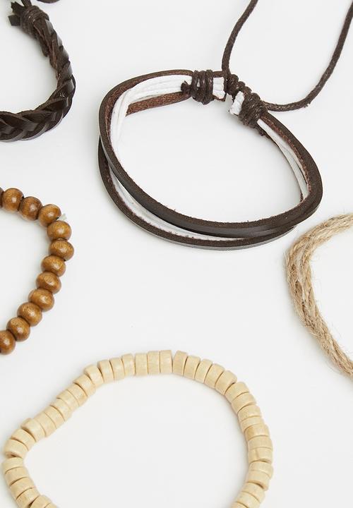 Superbalist - Noah bracelet set - brown