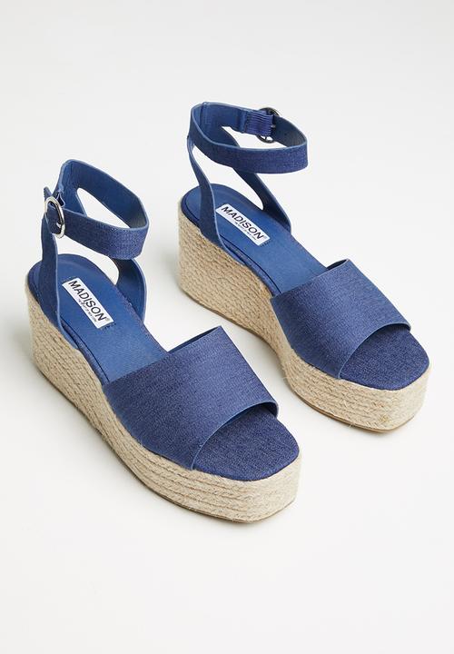 Madison® - Cameron espadrille wedge heel - denim
