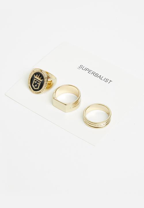 Superbalist - Otis ring set - gold