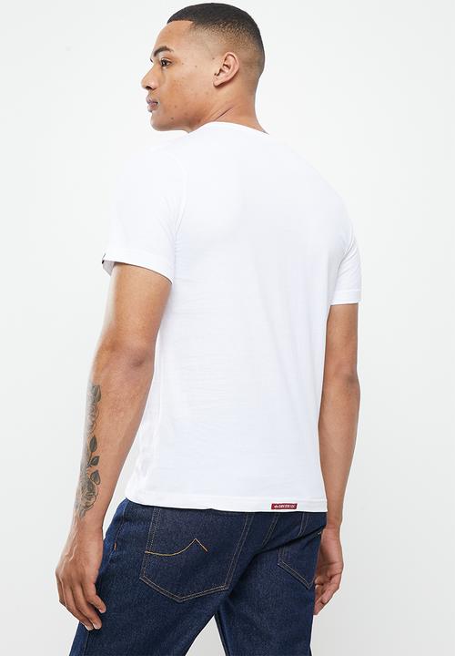 Alpha Industries - Aero graphic print applique - white